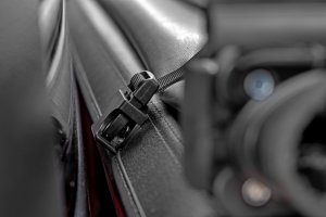 Jeep Gladiator Soft Tri-Fold Bed Cover - Rough Country - Tri-Fold Design, Weatherproof Seal, 6061 Aluminum Frame - '20-'25 Jeep Gladiator Soft Tri-Fold Bed Cover - Rough Country - Tri-Fold Design, Weatherproof Seal, 6061 Aluminum Frame - '20-'25